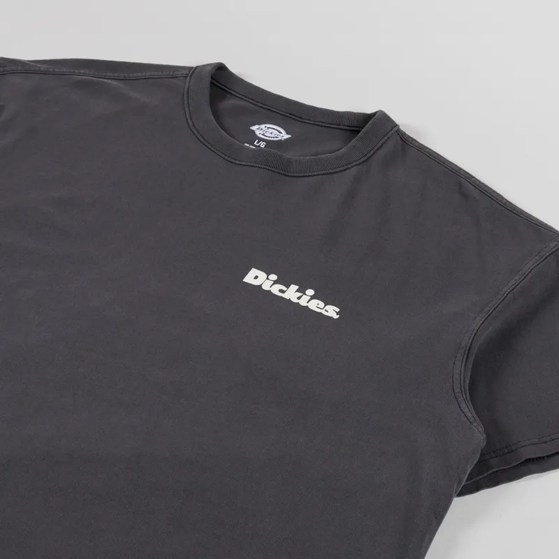 Dickies Slayden Garment Dyed T Shirt Black-3