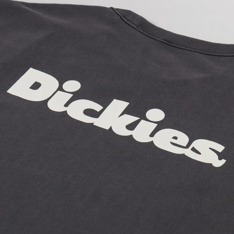 Dickies Slayden Garment Dyed T Shirt Black-4