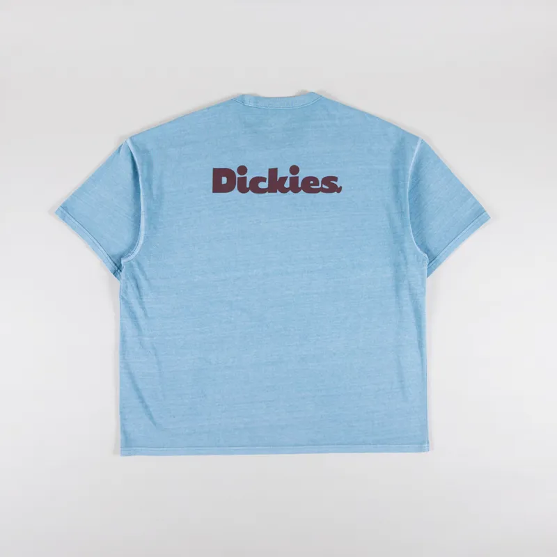 Dickies Slayden Garment Dyed T Shirt Glacier Lake