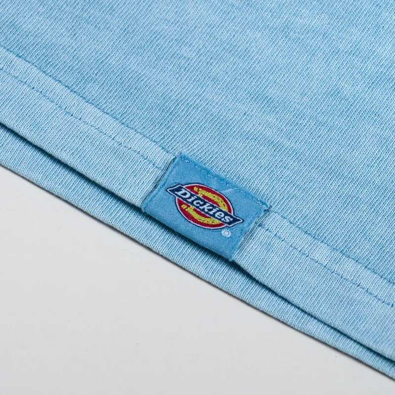 Dickies Slayden Garment Dyed T Shirt Glacier Lake-6