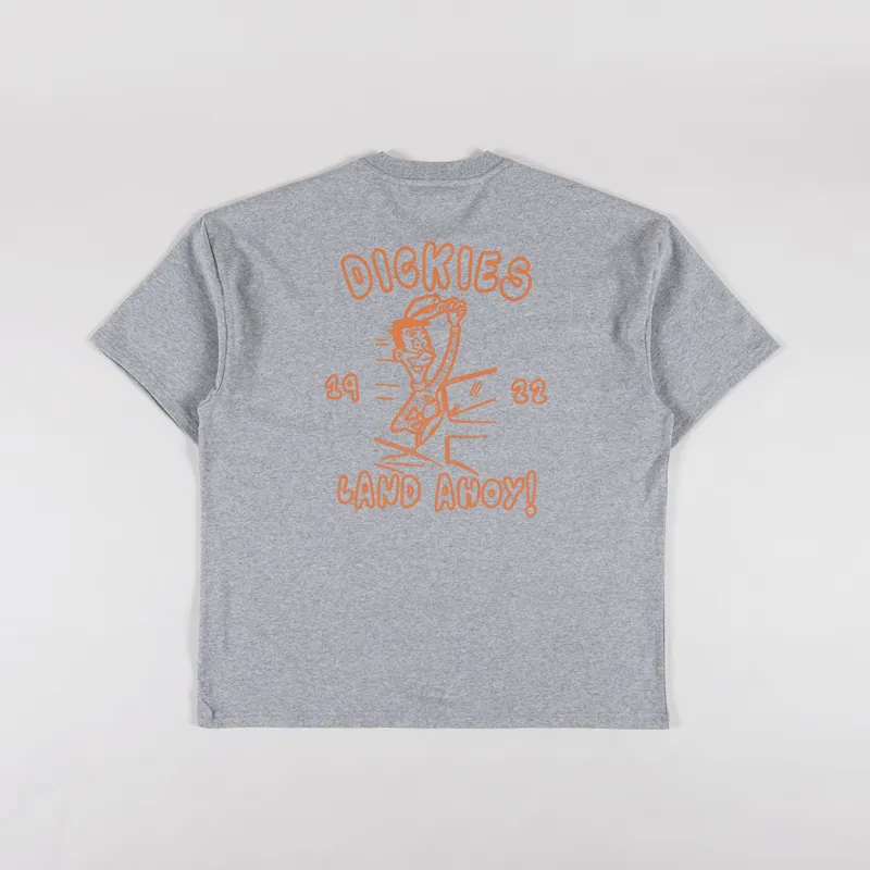 Dickies Decartuville T Shirt Grey Melange