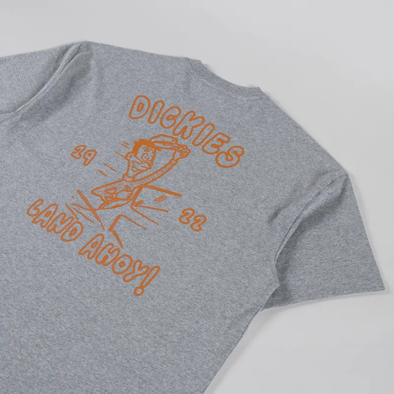Dickies Decartuville T Shirt Grey Melange-2