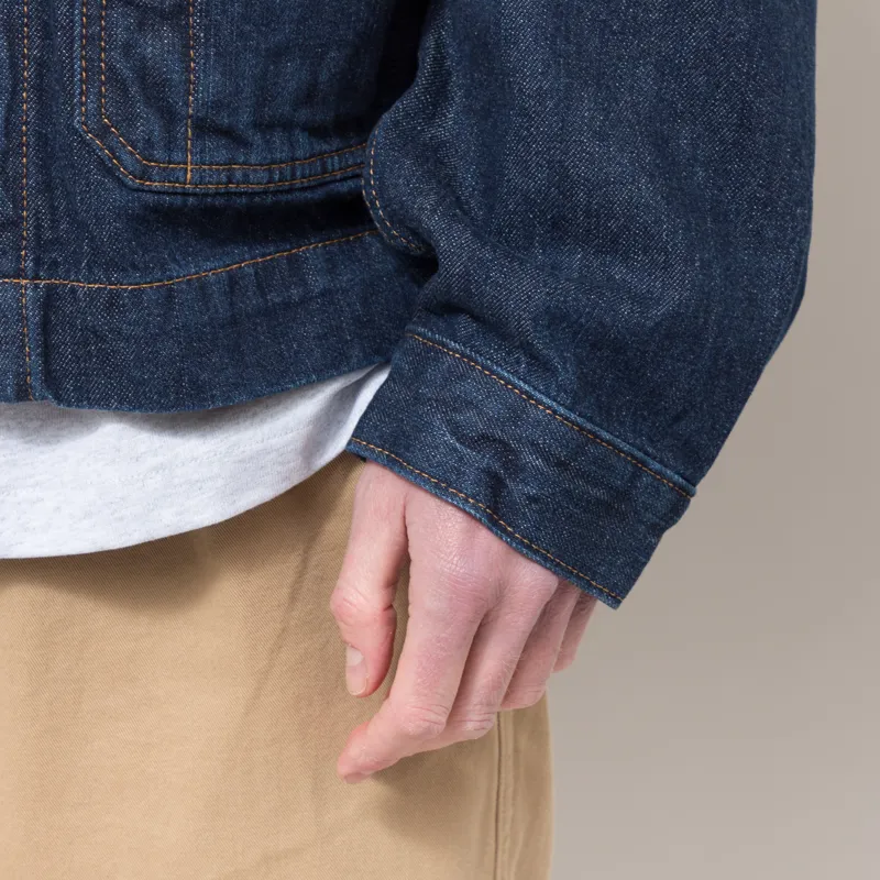 Dickies x Harley-Davidson Boxy Denim Jacket Rinsed Indigo Blue-8