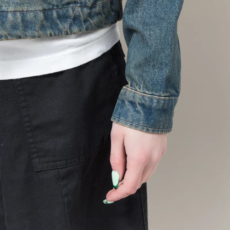 Dickies Womens Denim Painter Jacket Khaki Tinted Blue-9