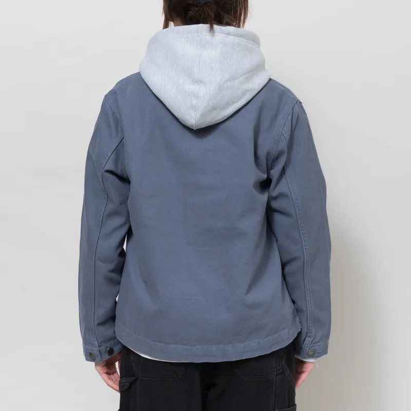 Dickies Womens Unlined Canvas Chore Jacket Retro Indigo-4