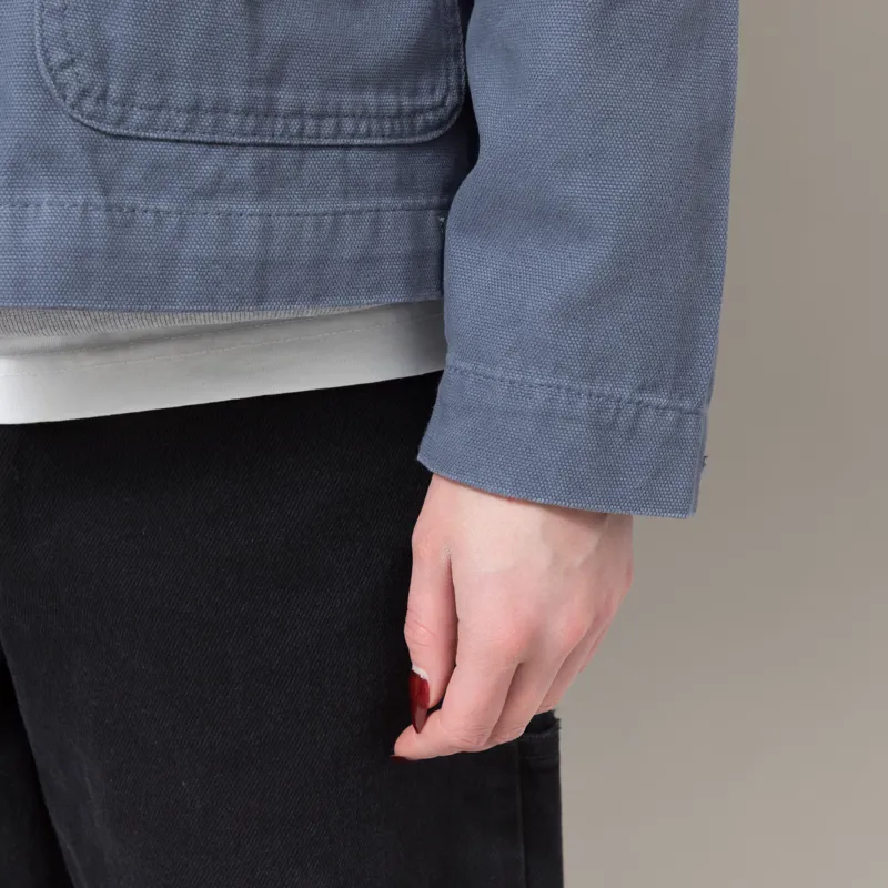 Dickies Womens Unlined Canvas Chore Jacket Retro Indigo-10