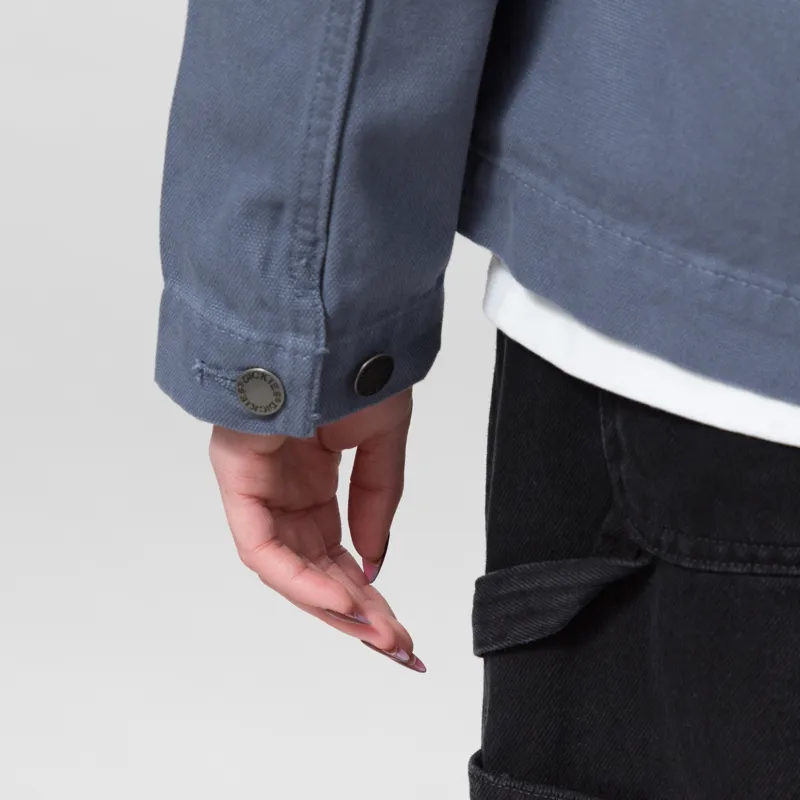 Dickies Womens Unlined Canvas Chore Jacket Retro Indigo-11