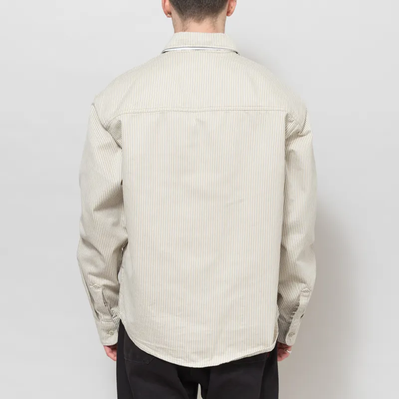 Dickies Hickory Long Sleeve Work Shirt Eucalyptus-2