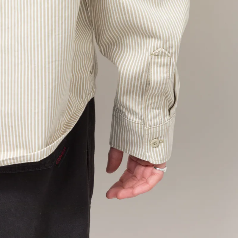 Dickies Hickory Long Sleeve Work Shirt Eucalyptus-7