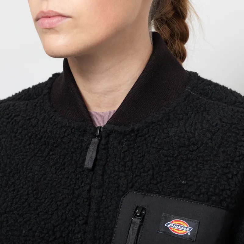 Dickies Womens Central Bomber Jacket Black-5