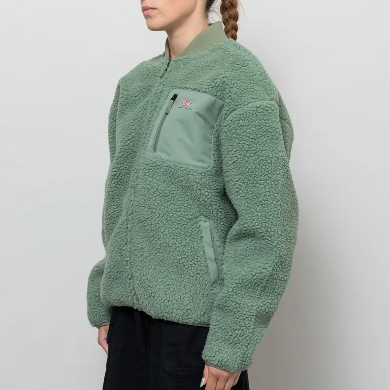 Dickies Womens Central Bomber Jacket Sea Spray-1