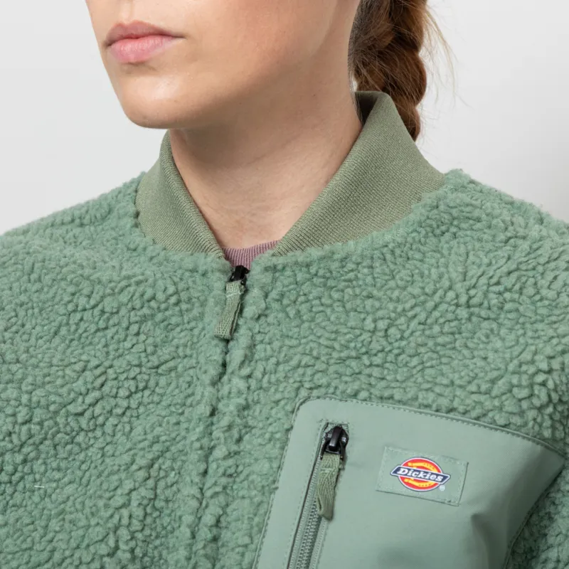 Dickies Womens Central Bomber Jacket Sea Spray-5