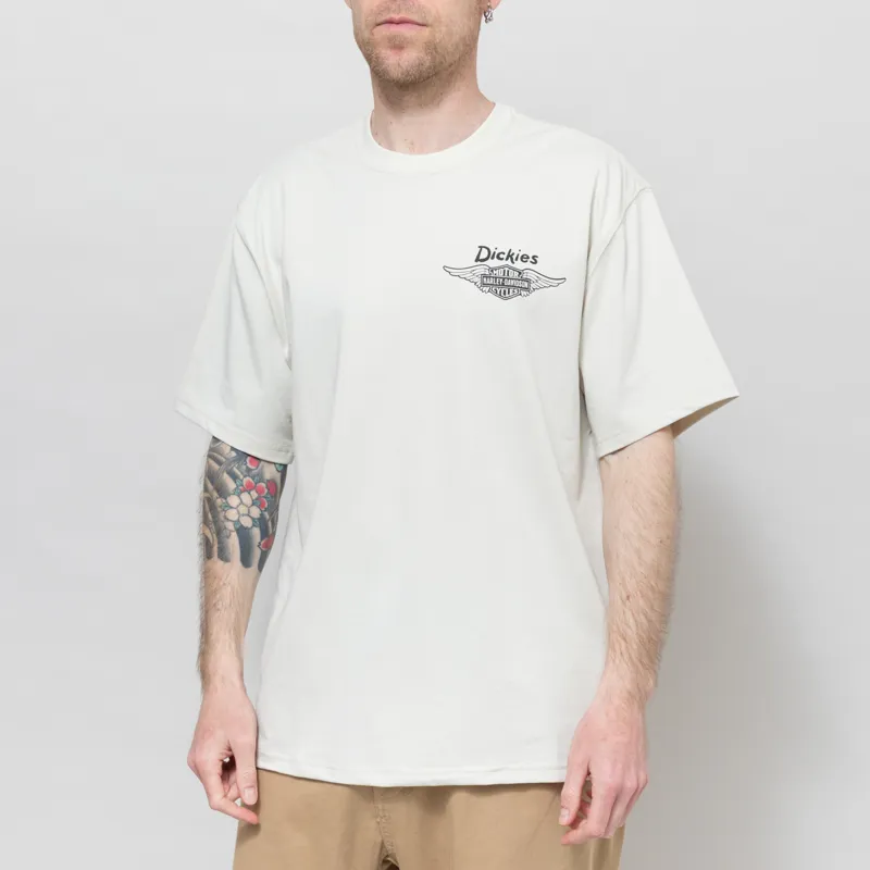 Dickies x Harley-Davidson Vintage Wash T Shirt Bone-1