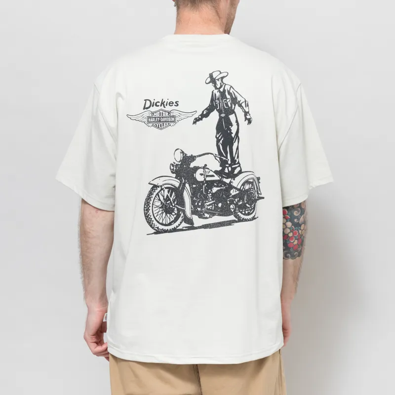 Dickies x Harley-Davidson Vintage Wash T Shirt Bone