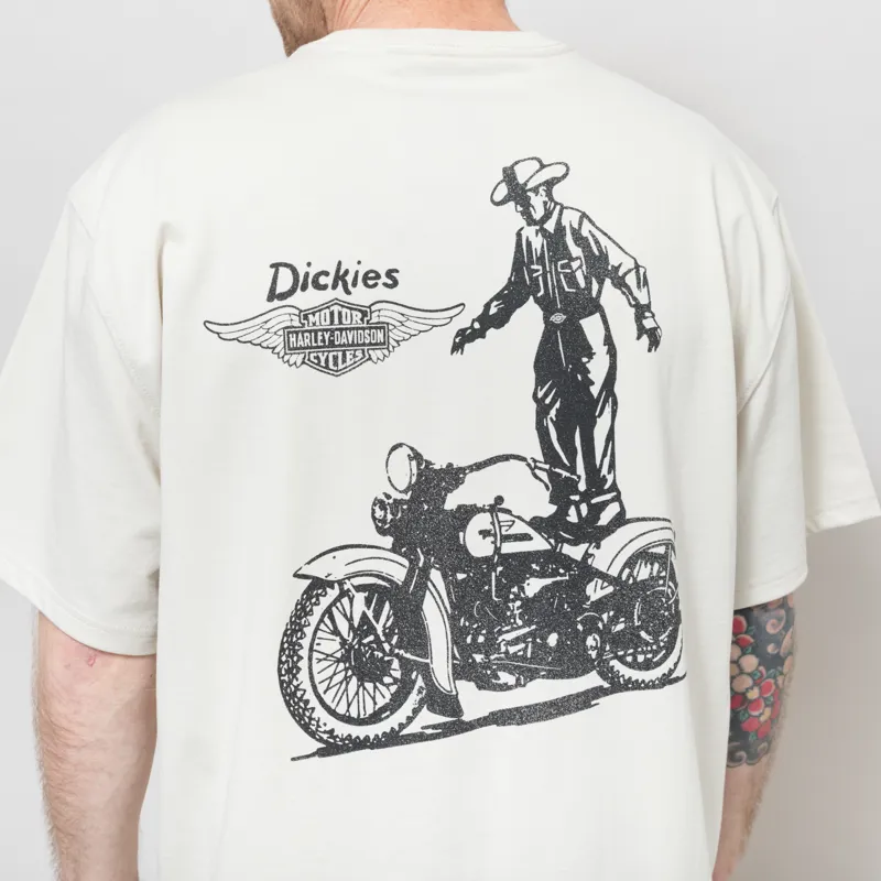 Dickies x Harley-Davidson Vintage Wash T Shirt Bone-2