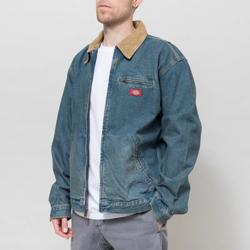 Dickies Denim Painter Jacket Khaki Tinted Blue-1