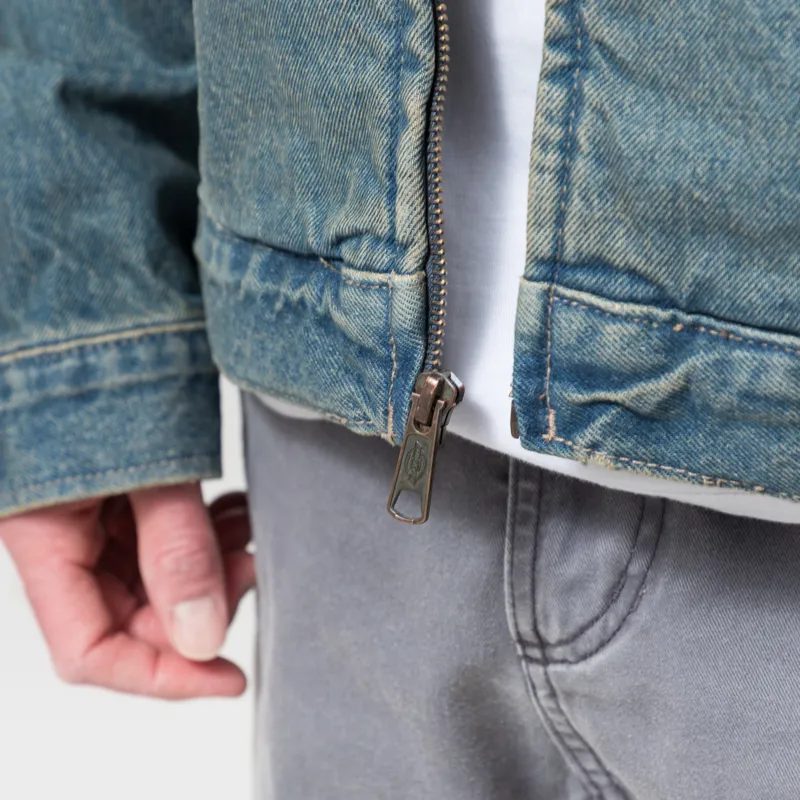 Dickies Denim Painter Jacket Khaki Tinted Blue-7