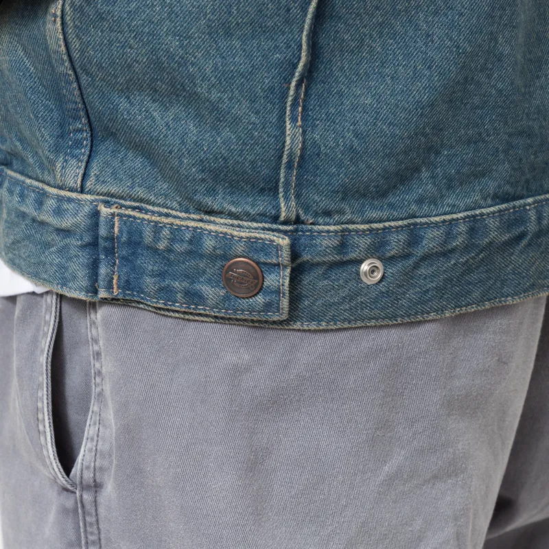 Dickies Denim Painter Jacket Khaki Tinted Blue-5