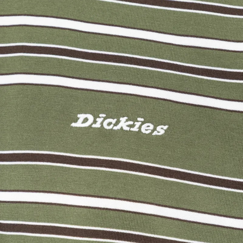 Dickies East Liberty Stripe T Shirt Cypress-4