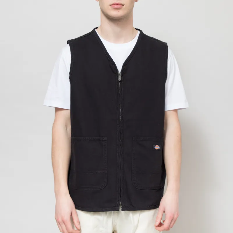 Dickies Canvas Summer Vest Black