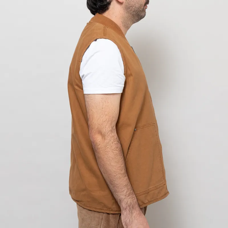 Dickies x Thrasher Vest Brown Duck-6