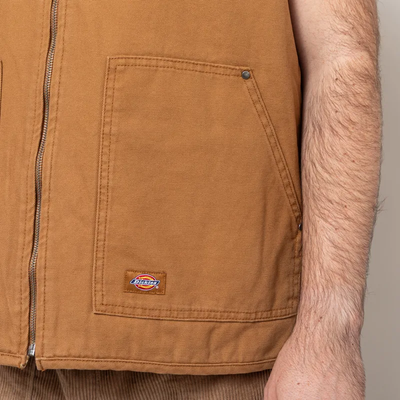 Dickies x Thrasher Vest Brown Duck-13