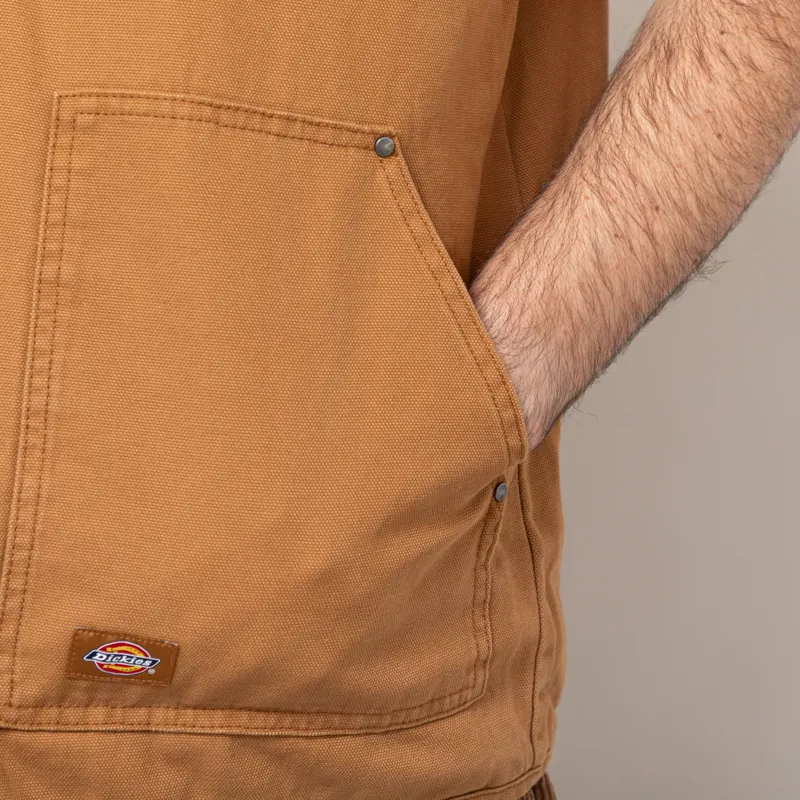Dickies x Thrasher Vest Brown Duck-10