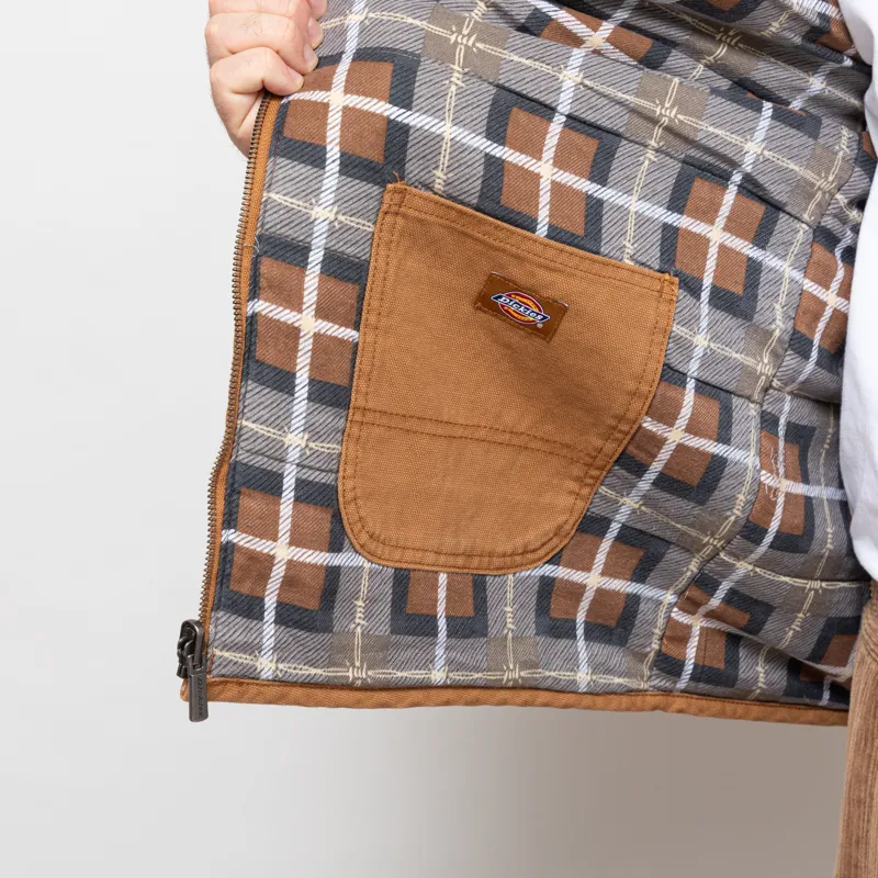Dickies x Thrasher Vest Brown Duck-11