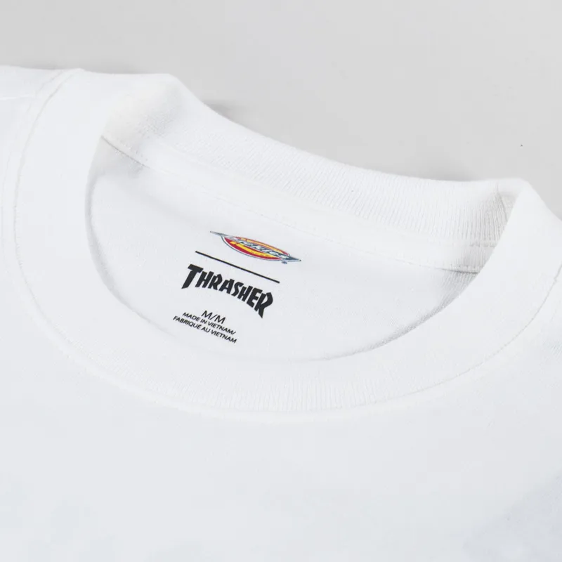 Dickies x Thrasher T Shirt White-4