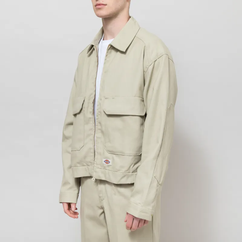 Dickies Hemp Twill Trucker Jacket Eucalyptus-2