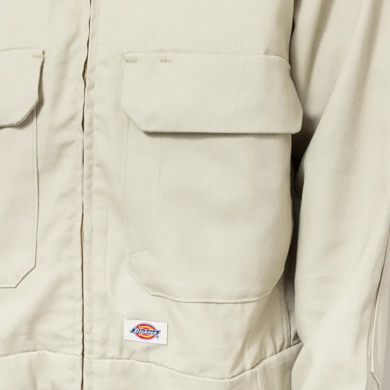 Dickies Hemp Twill Trucker Jacket Eucalyptus-7