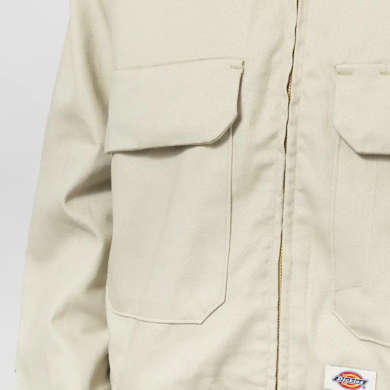 Dickies Hemp Twill Trucker Jacket Eucalyptus-6