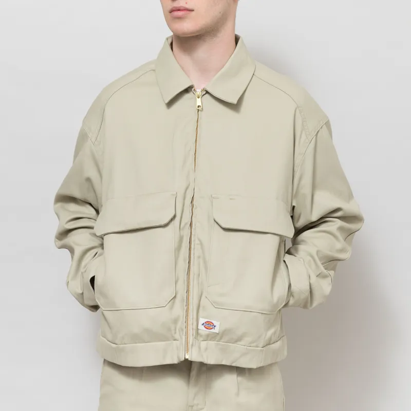 Dickies Hemp Twill Trucker Jacket Eucalyptus