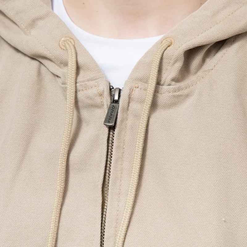 Dickies Unlined Canvas Hooded Bomber Jacket Desert Sand-6