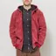 Dickies Lined Denim Hooded Bomber Jacket Garnet