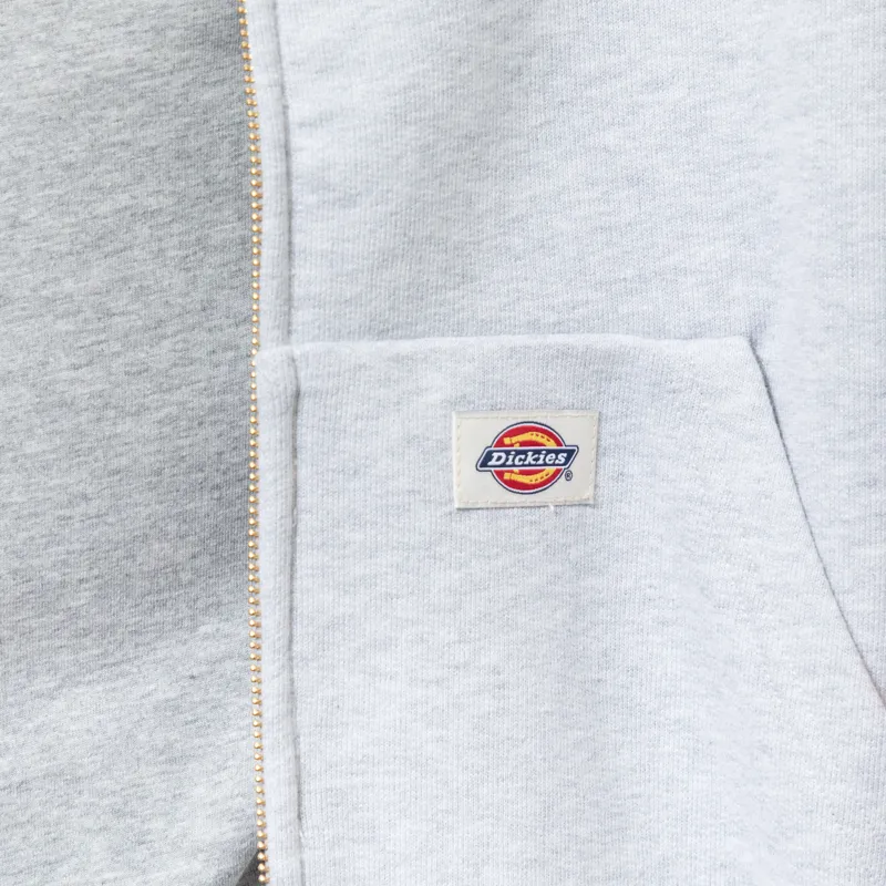 Dickies Fostoria Zip Pullover Hoodie Light Grey-5