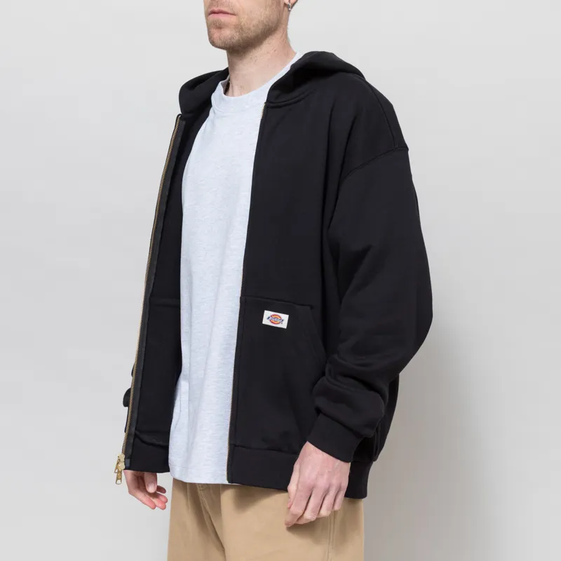 Dickies Fostoria Zip Pullover Hoodie Black-1