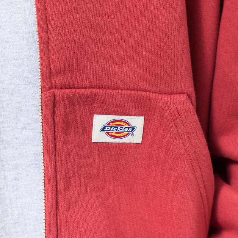 Dickies Fostoria Zip Pullover Hoodie Garnet-5