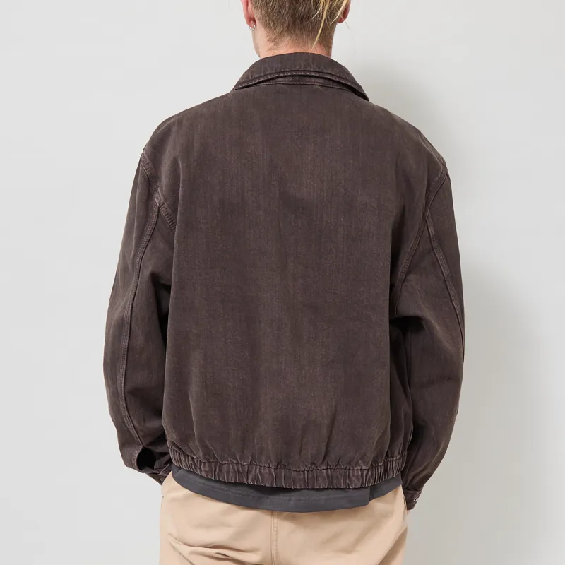 Dickies Edgewood Unlined Denim Jacket Dark Brown-2
