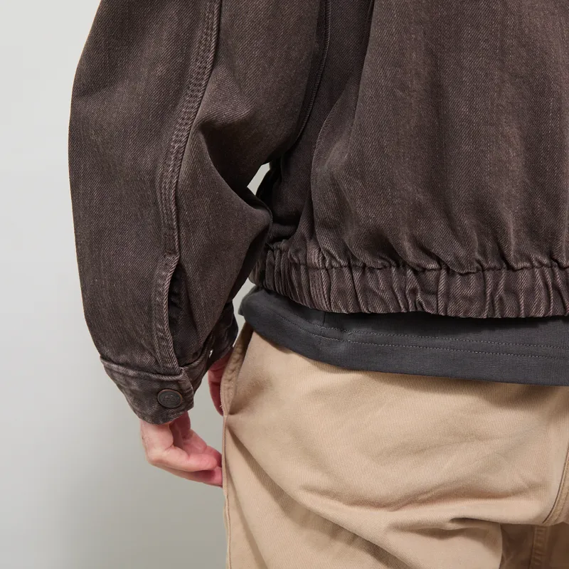 Dickies Edgewood Unlined Denim Jacket Dark Brown-8