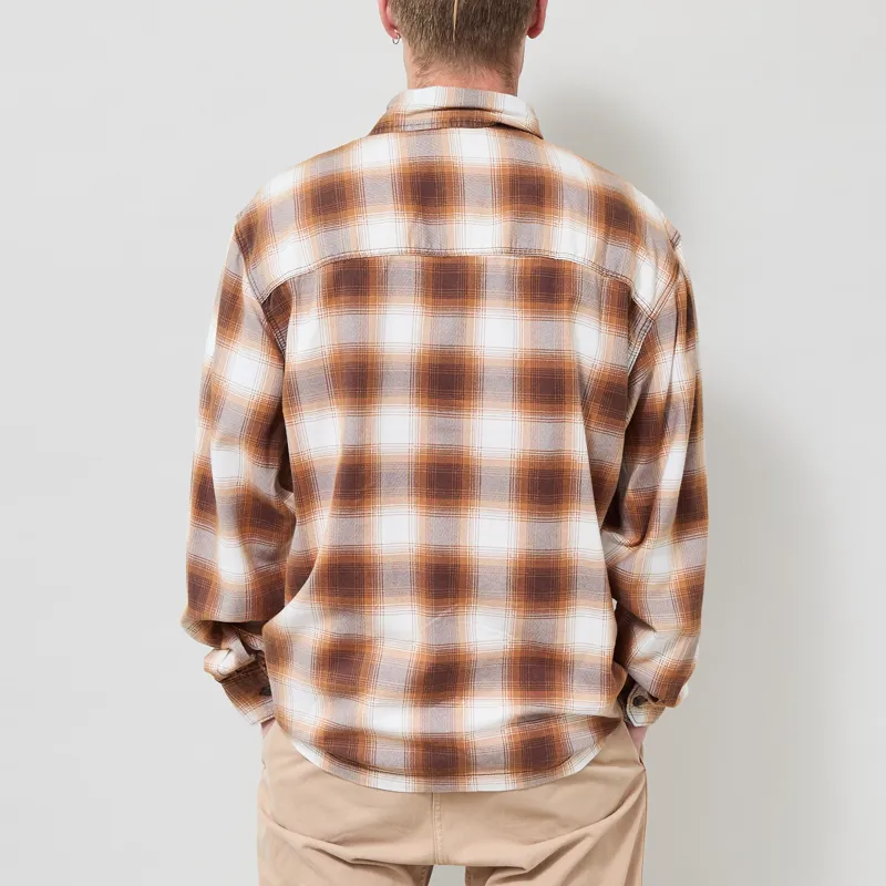 Dickies Gulfport Flannel Shirt Chocolate Brown-2