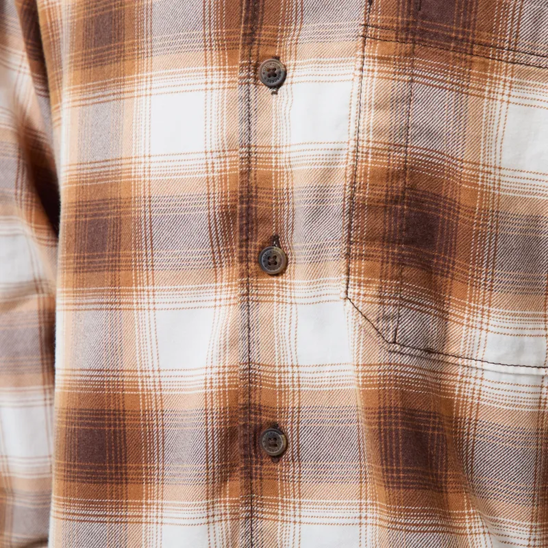 Dickies Gulfport Flannel Shirt Chocolate Brown-6