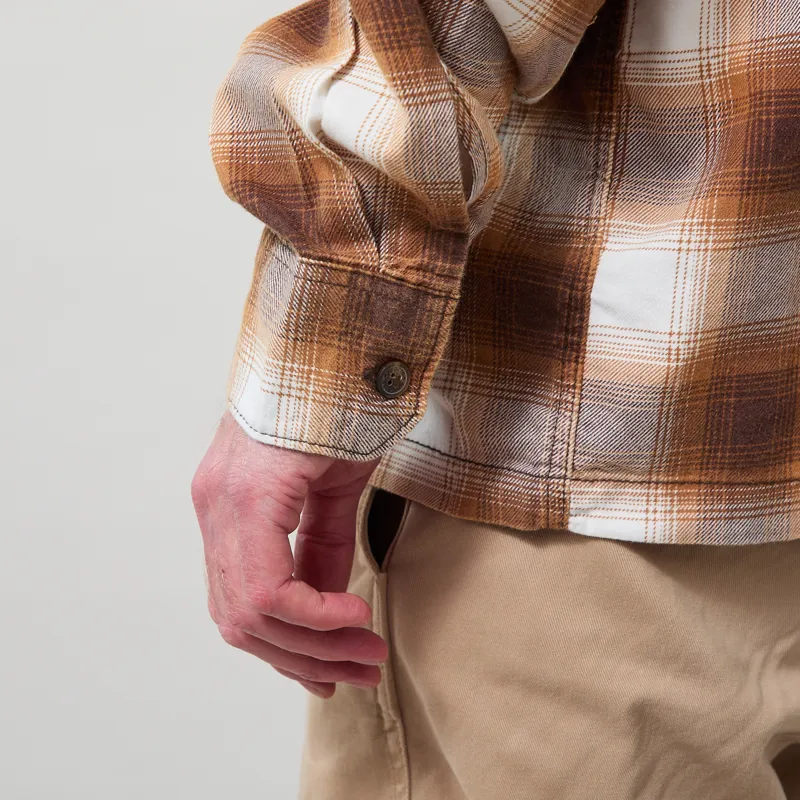Dickies Gulfport Flannel Shirt Chocolate Brown-7