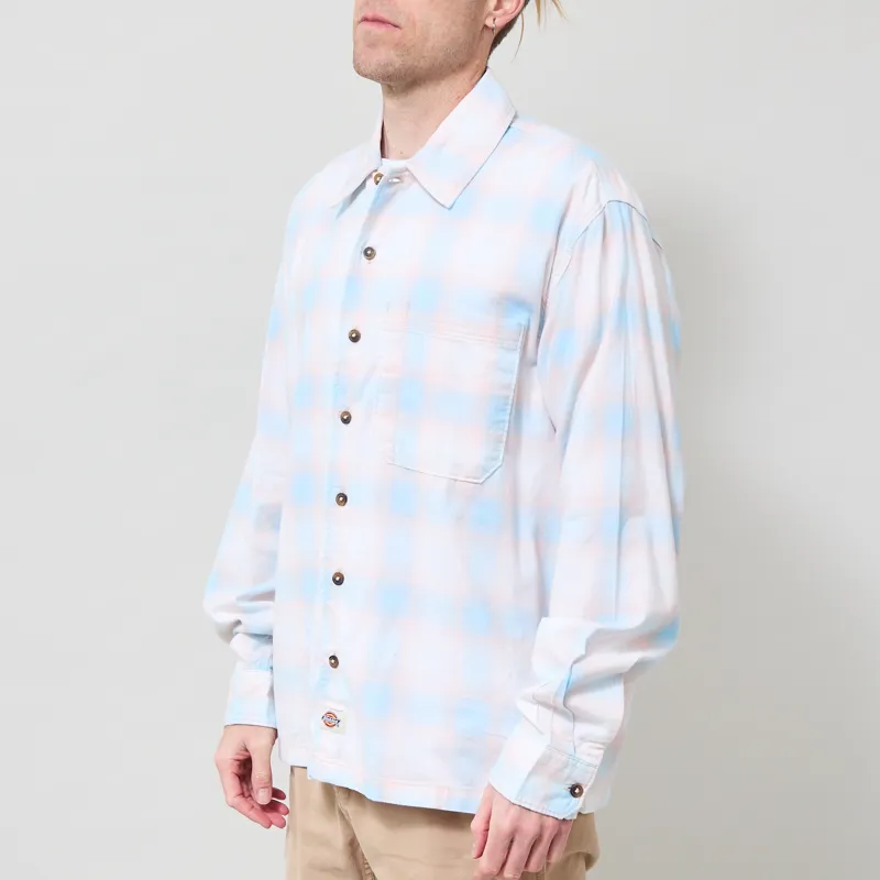 Dickies Gulfport Flannel Shirt Bone-1