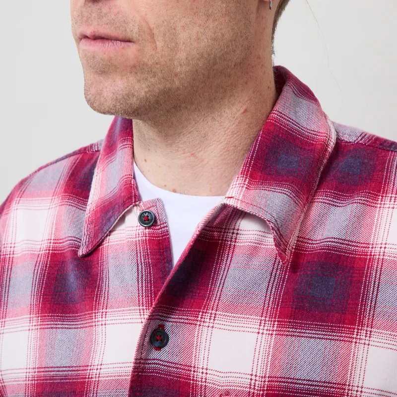 Dickies Gulfport Flannel Shirt Deep Claret-3