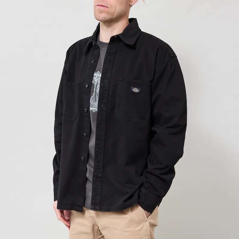 Dickies 247 Garment Dyed Work Shirt Black-1