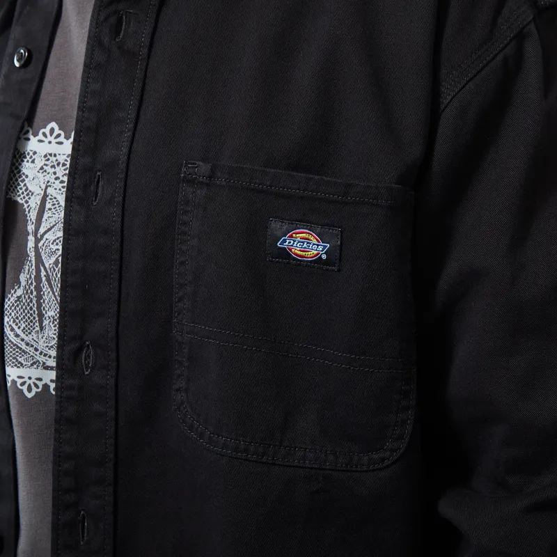 Dickies 247 Garment Dyed Work Shirt Black-4