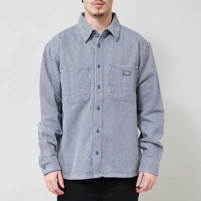 Dickies 247 Garment Dyed Work Shirt Retro Indigo