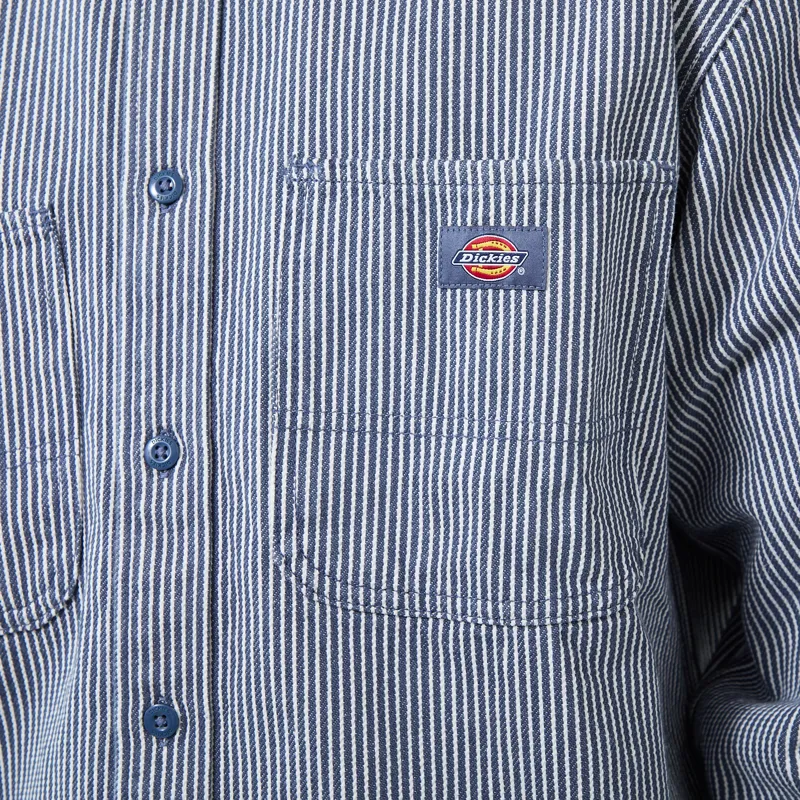 Dickies 247 Garment Dyed Work Shirt Retro Indigo-5