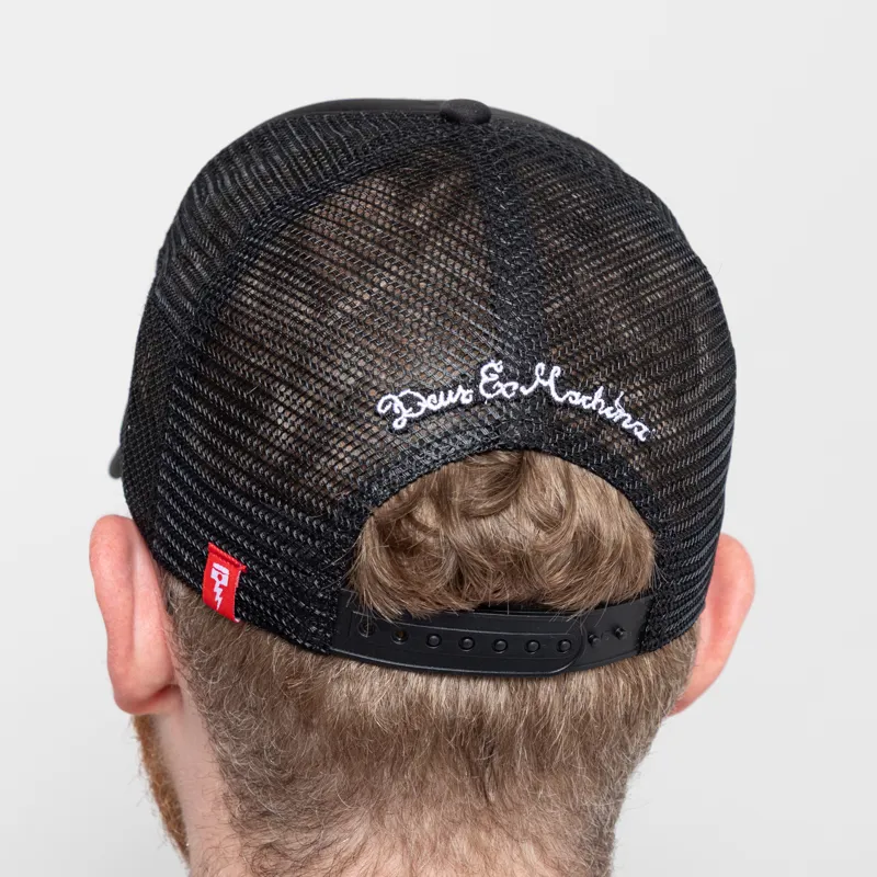 Deus Ex Machina Circle Logo Trucker Black-4